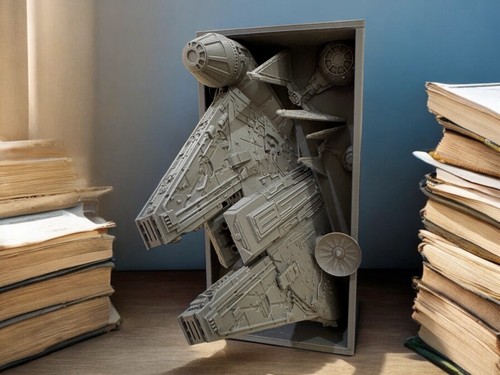 Star wars millennium falcon - star,